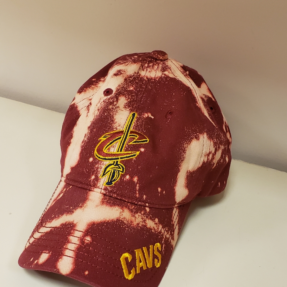 Cavaliers hat distressed custom made cavs